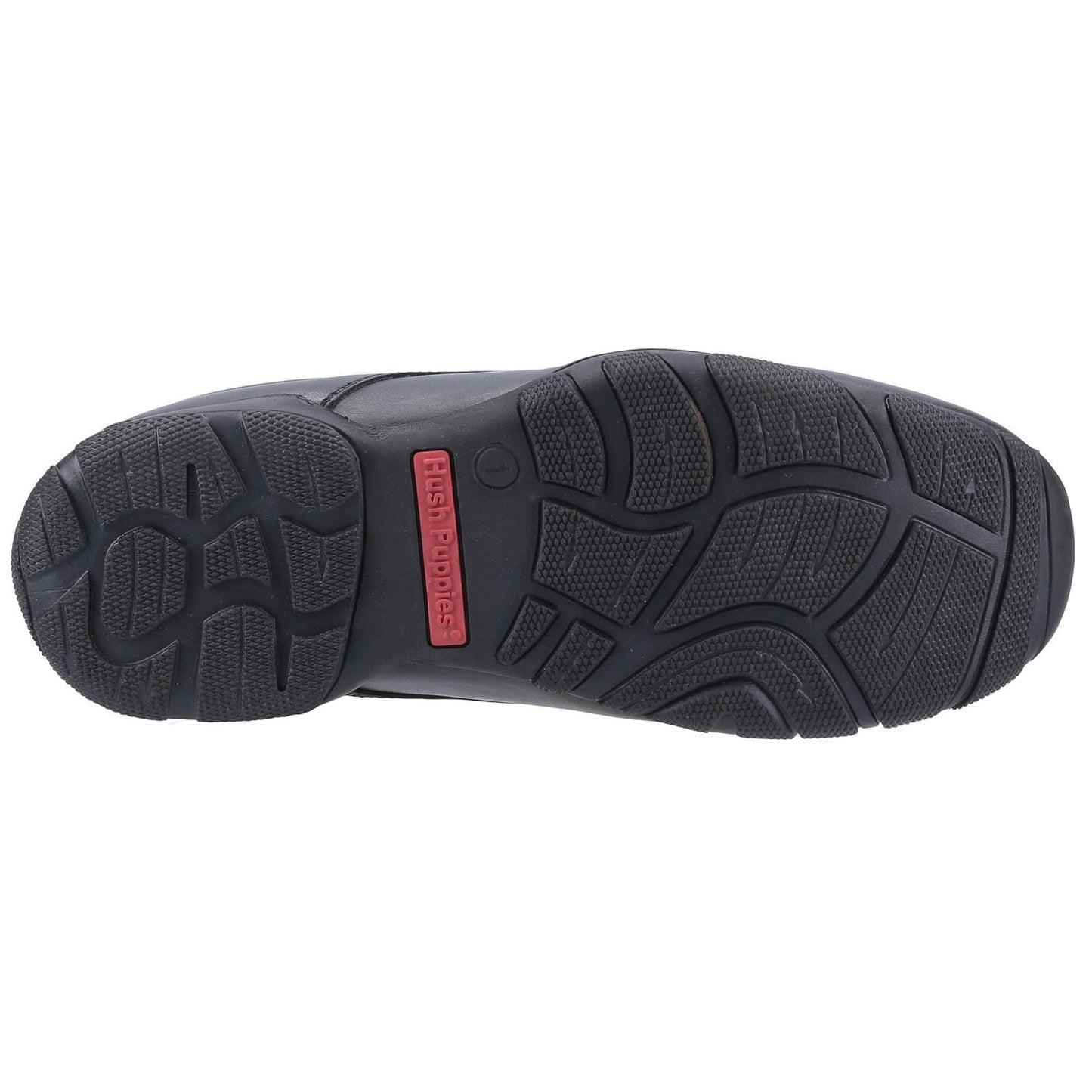 Hush Puppies Elijah Youth Boys Black Leather Loafers