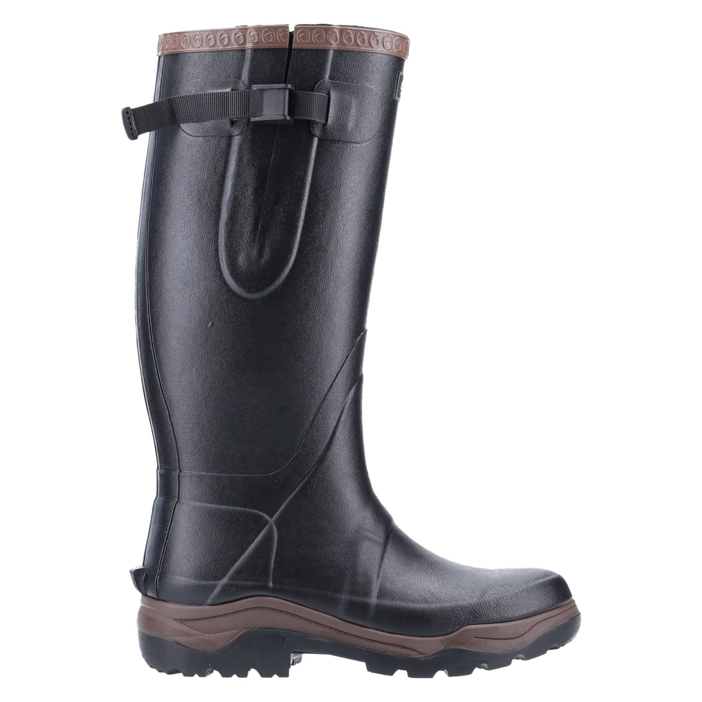 Cotswold Compass Synthetic Rubber Wellington in Black