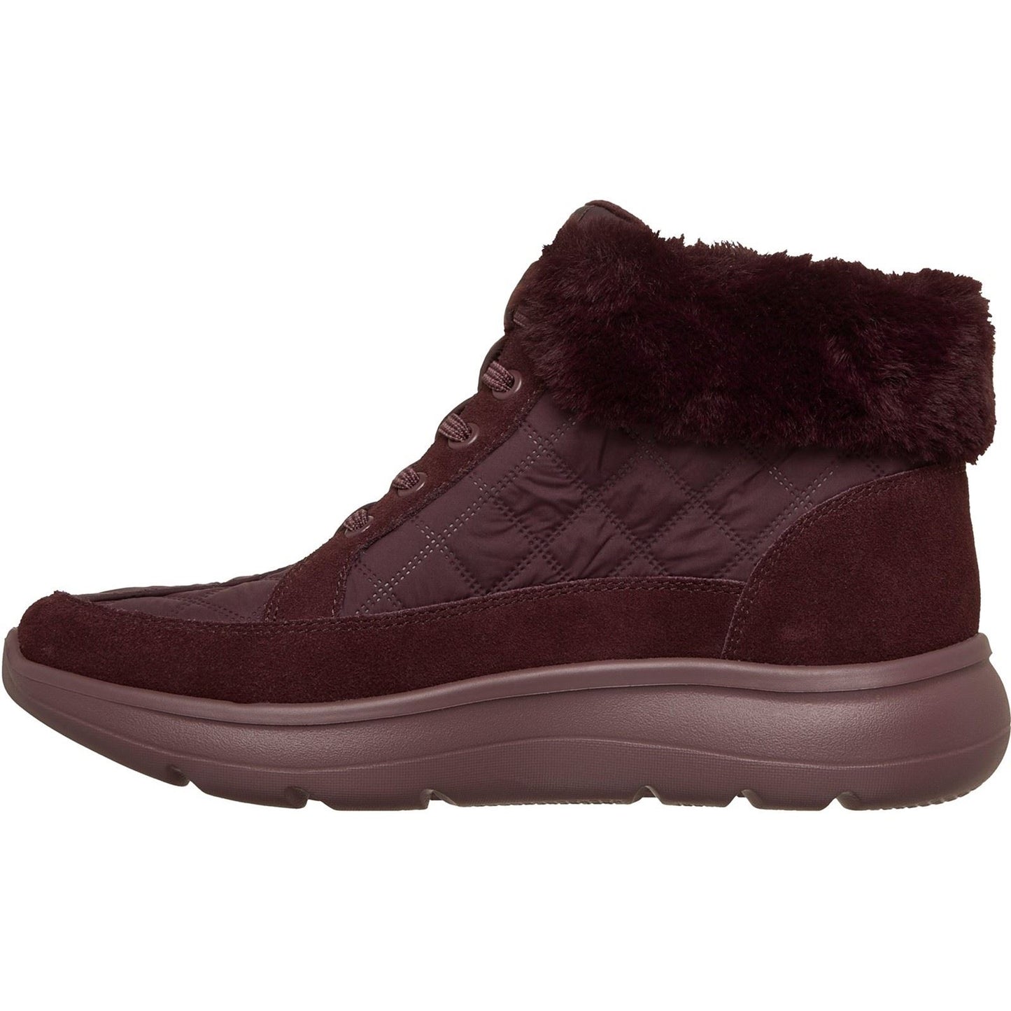 Skechers On-The-Go Encore Elisa Textile Women's Burgundy Winter Ankle Boots