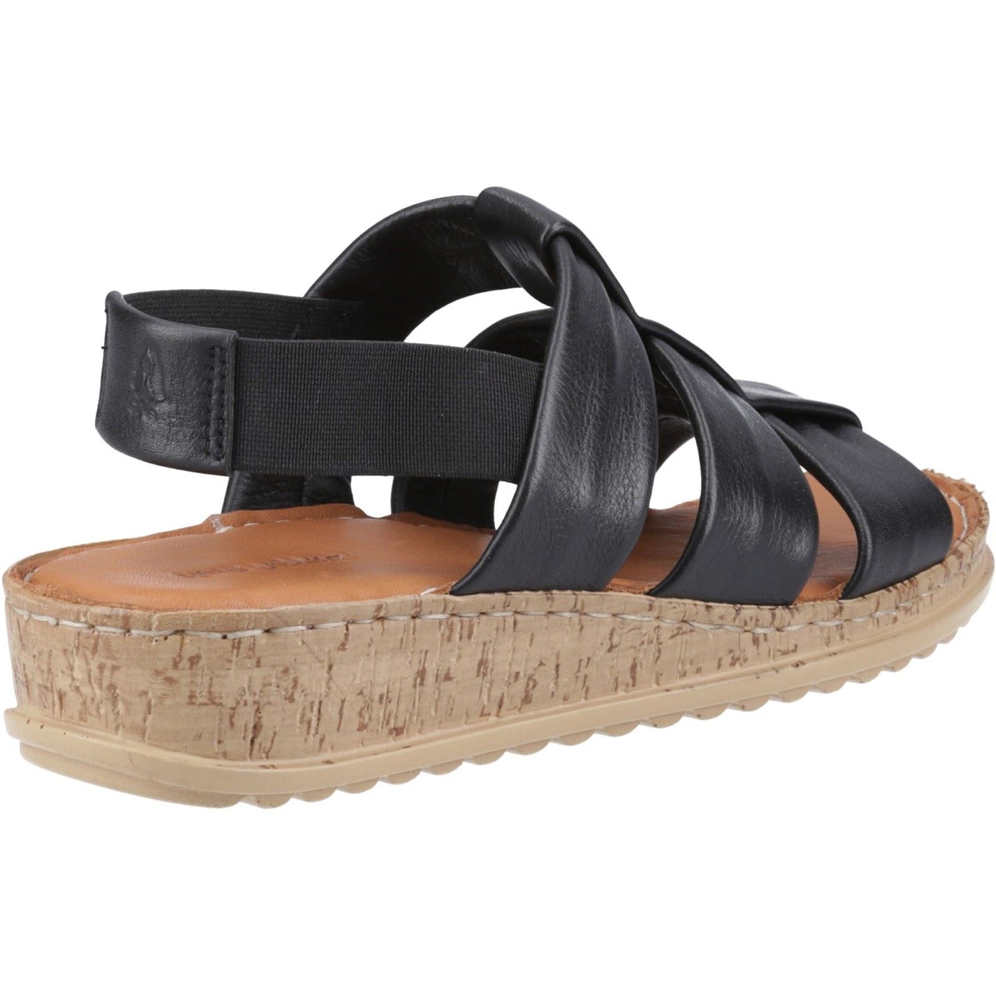 Hush Puppies Eden Gladiator Leather Women's Black Sandals