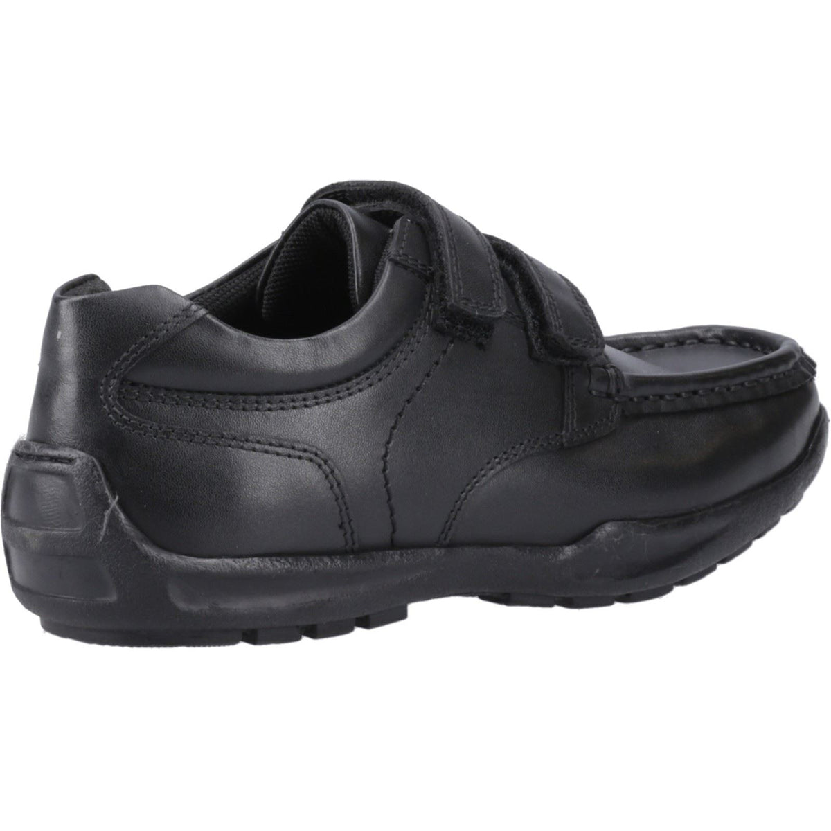 Hush Puppies Maddox Leather Boy's Black Moccasins Shoes