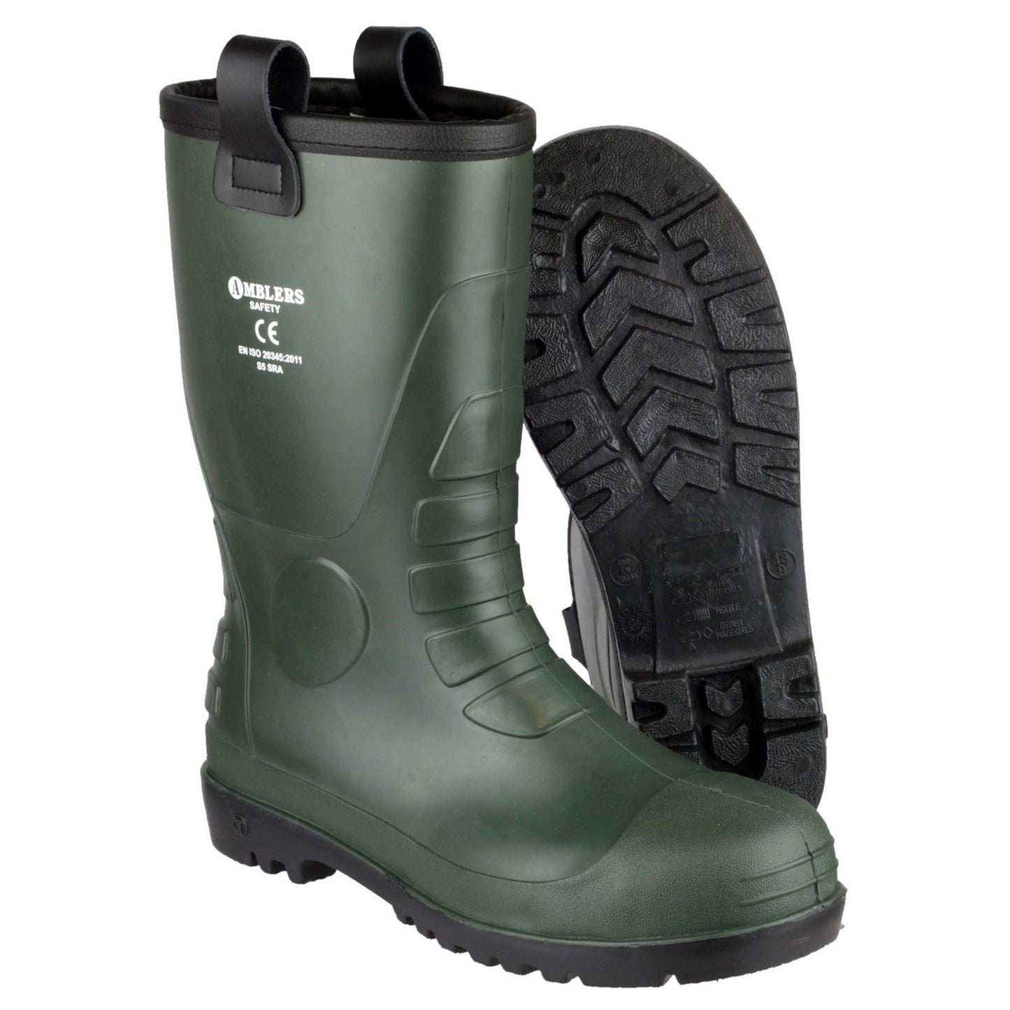 Amblers Safety FS97 PVC Rigger Safety Boot in Green