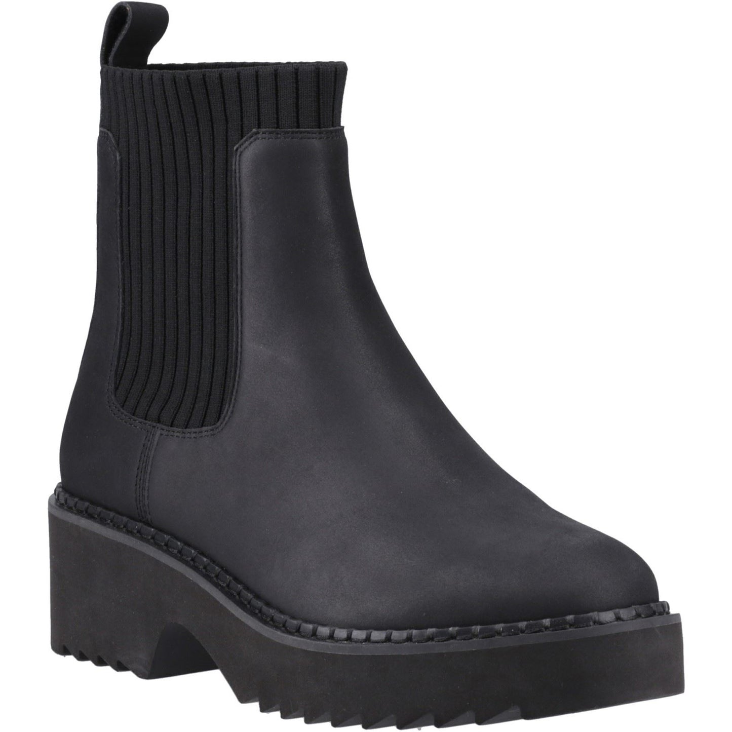 TOMS Millie Leather Women's Black Heeled Ankle Boots