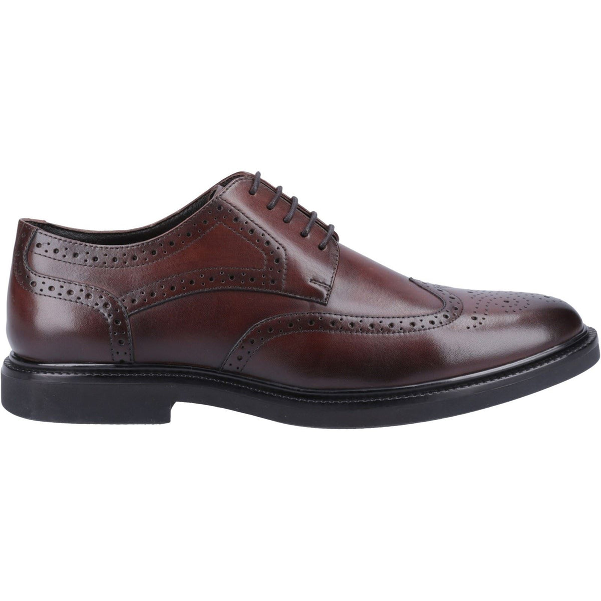 Hush Puppies Kingston Leather Men's Chocolate Brogues Shoes