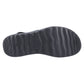 HEYDUDE Women's Collins Mono Sport Sandal in Black/Black