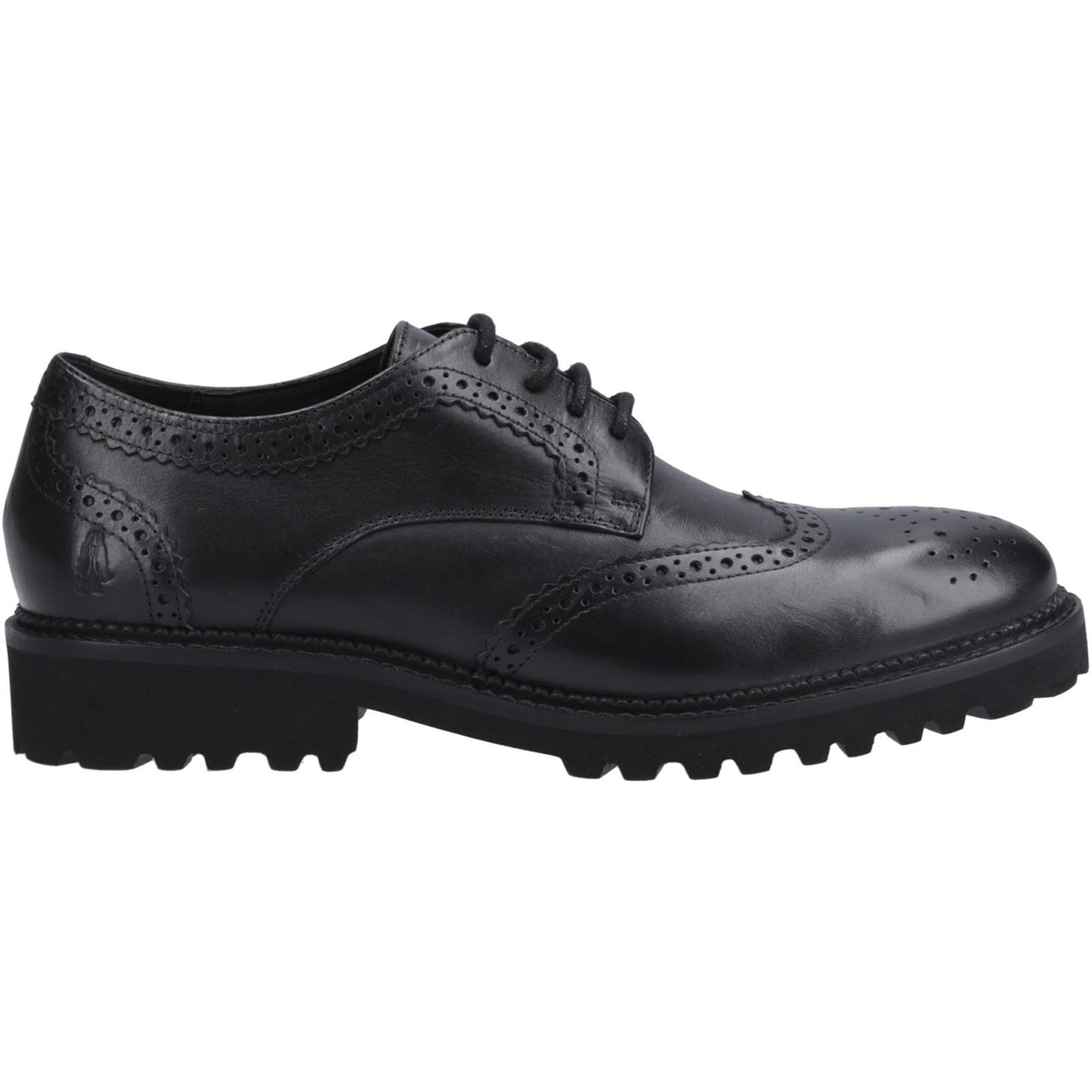 Hush Puppies Gabi Lace Up Leather Youth Black Brogues
