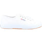 Superga Women's 2750 Tumbled Leather Shoe in White
