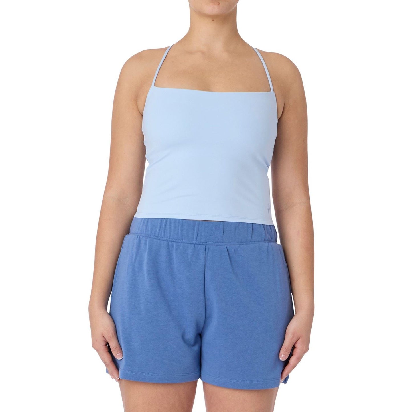 Skechers Goflex Slim Strappy Tank Polyester Women's Silver Activewear Tank Tops