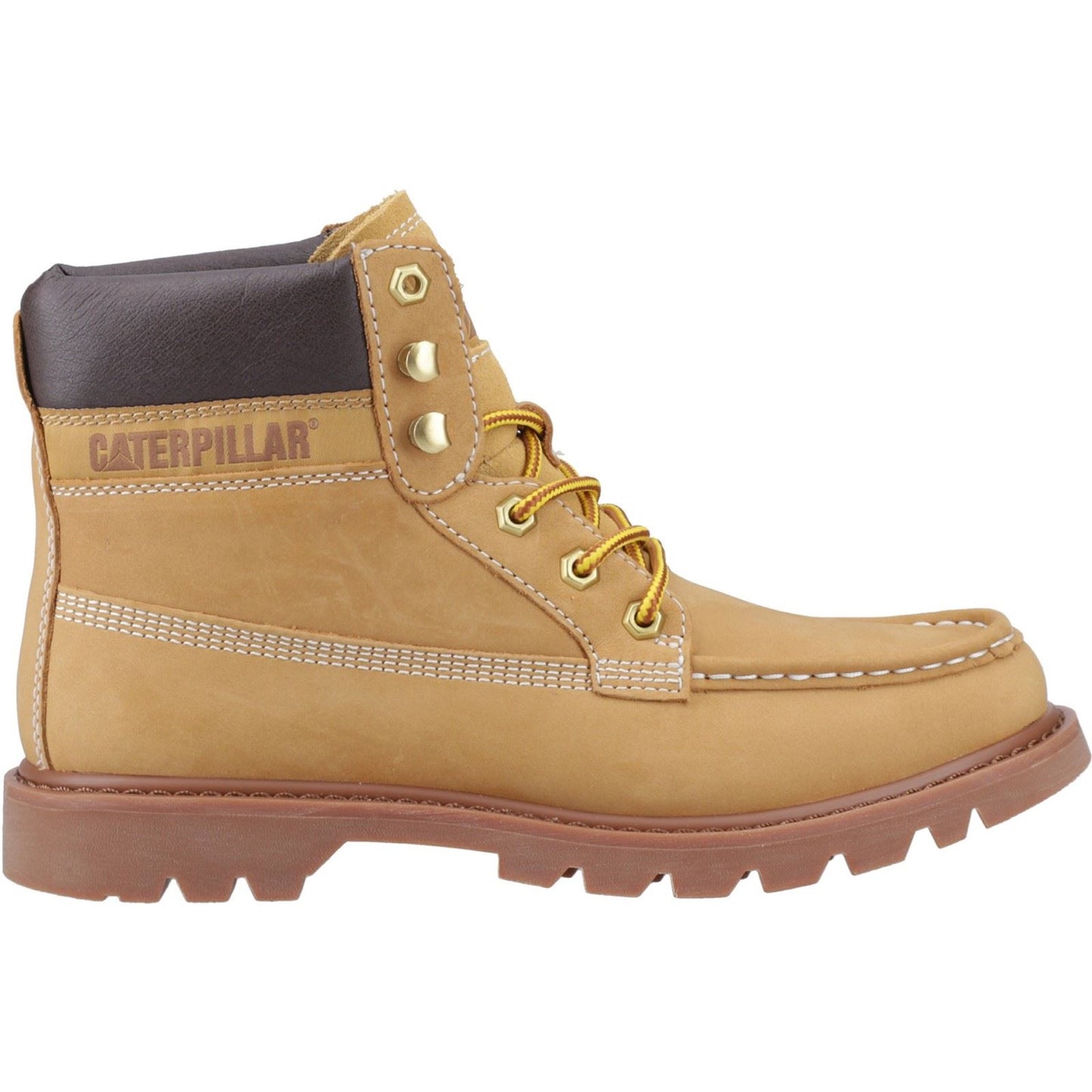 CAT Lifestyle Colorado Moc Toe Leather Men's Honey Reset Ankle Boots