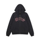 Ed Hardy Shadow Eagle Graphic Relaxed Zip Thru Men's Black Hoodie