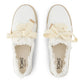 TOMS Carolina Lace Up Cotton Women's White Beachside Shoes