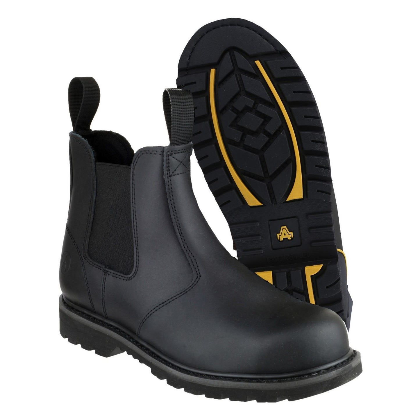 Amblers Safety FS5 Goodyear Welted Pull on Safety Dealer Boot in Black
