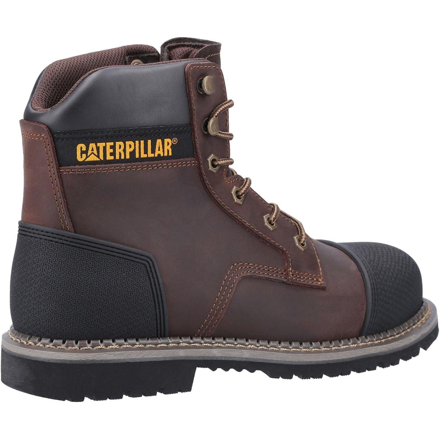 Caterpillar Men's Powerplant S3 Safety Boot in Brown