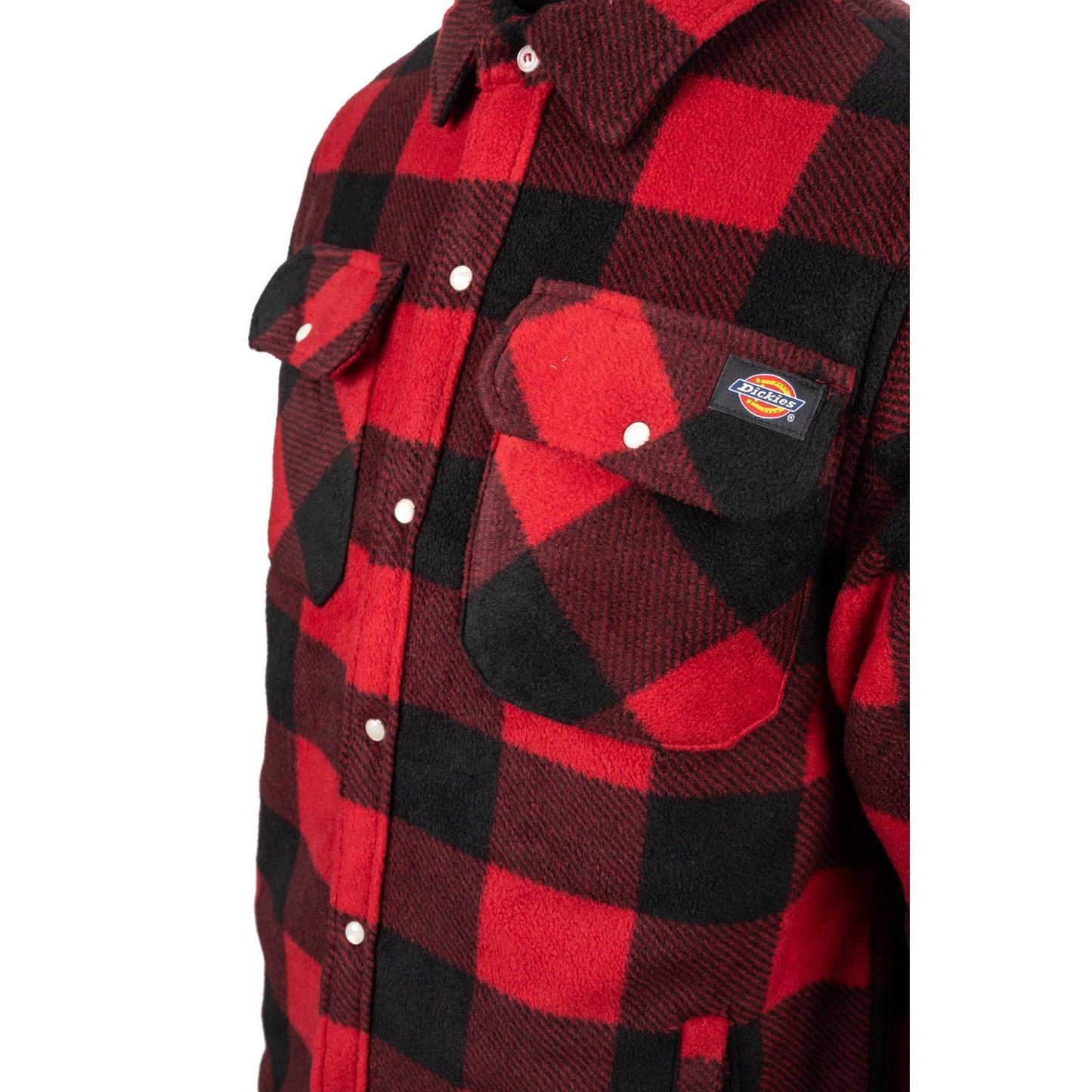 Dickies Portland Polyester Men's Red Casual Shirt