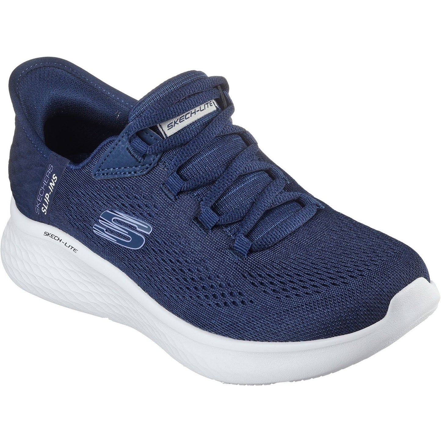 Skechers Women's Skech-Lite Pro Natural Trainer in Navy/Multi