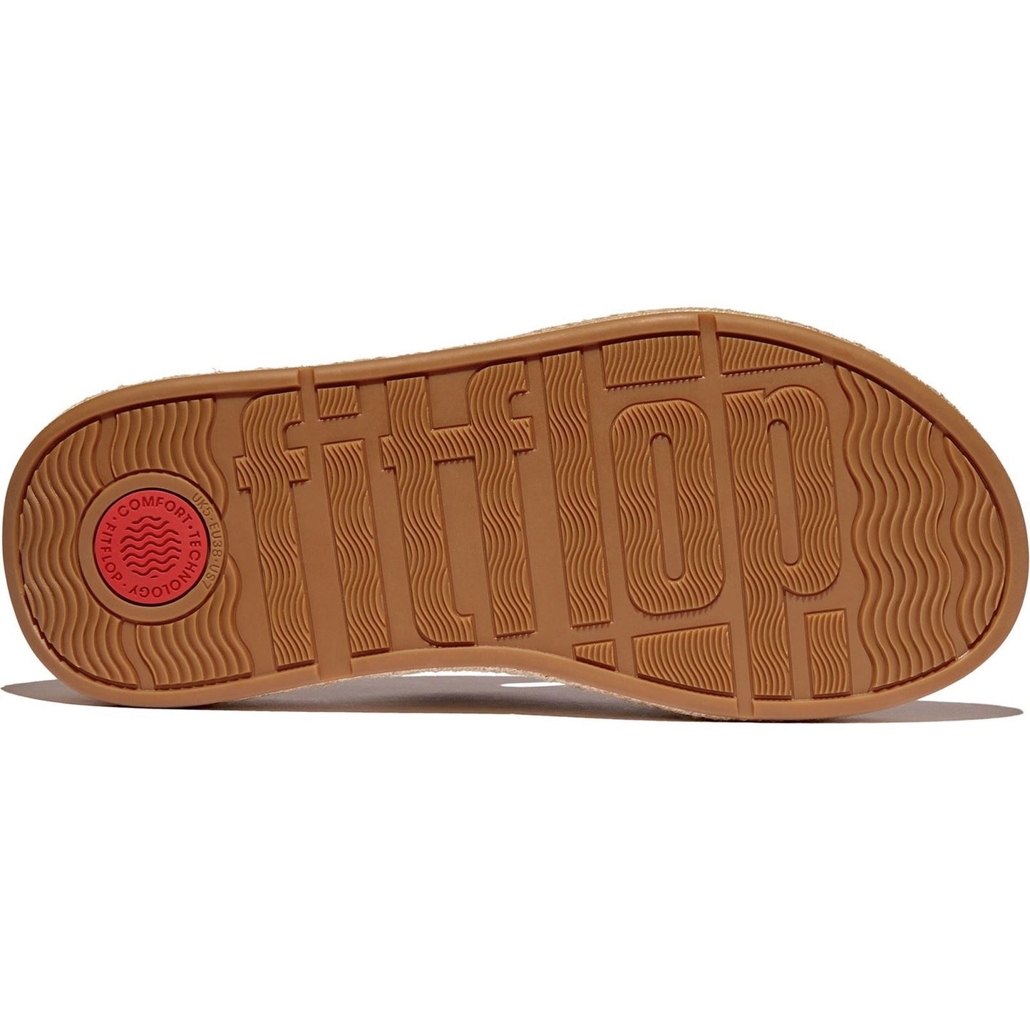 Fitflop F-Mode Toe Post Leather Women's Deep Tan Sandals