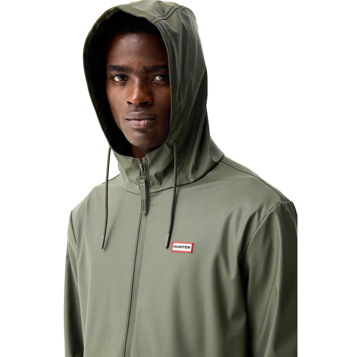 Hunter Andrea PU Rain Coat Unisex Adults Green Rain Coat