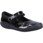 Hush Puppies Rosanna Patent Leather Junior Black Shoes