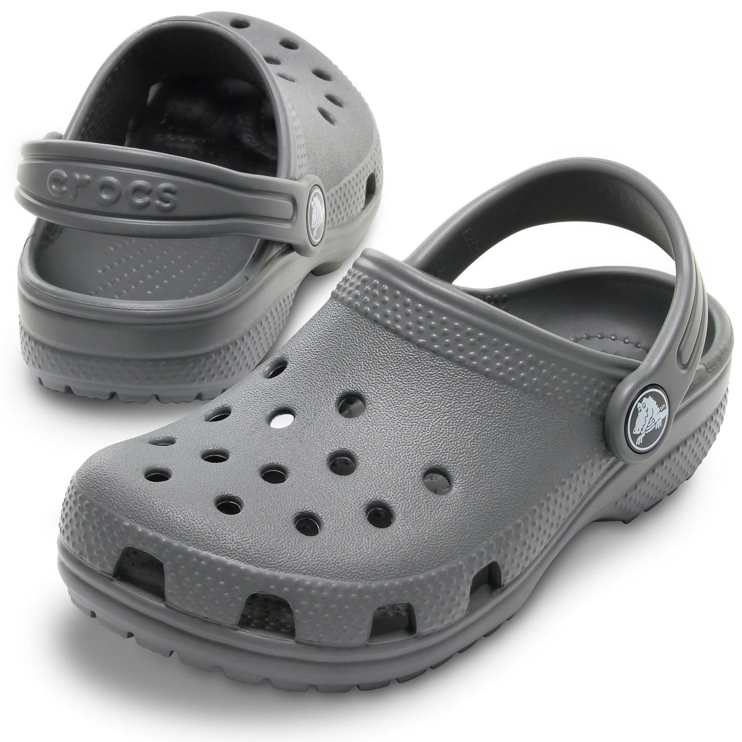 Crocs Kids' Classic Thermoplastic Slate Grey Loafers