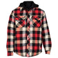 Hard Yakka Men's Quilted Flannel Shacket in Red