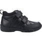 Hush Puppies Jezza Youth Boys Black Leather Boots
