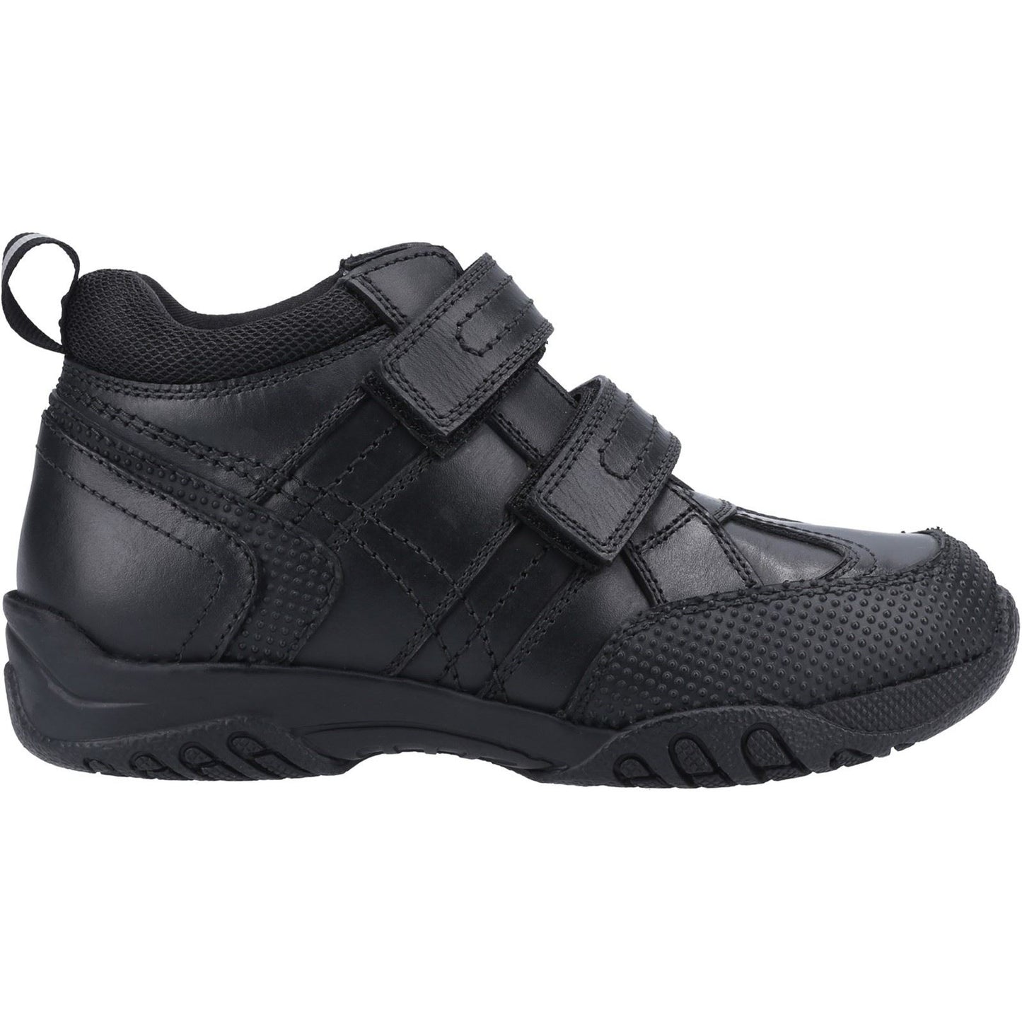 Hush Puppies Jezza Youth Boys Black Leather Boots