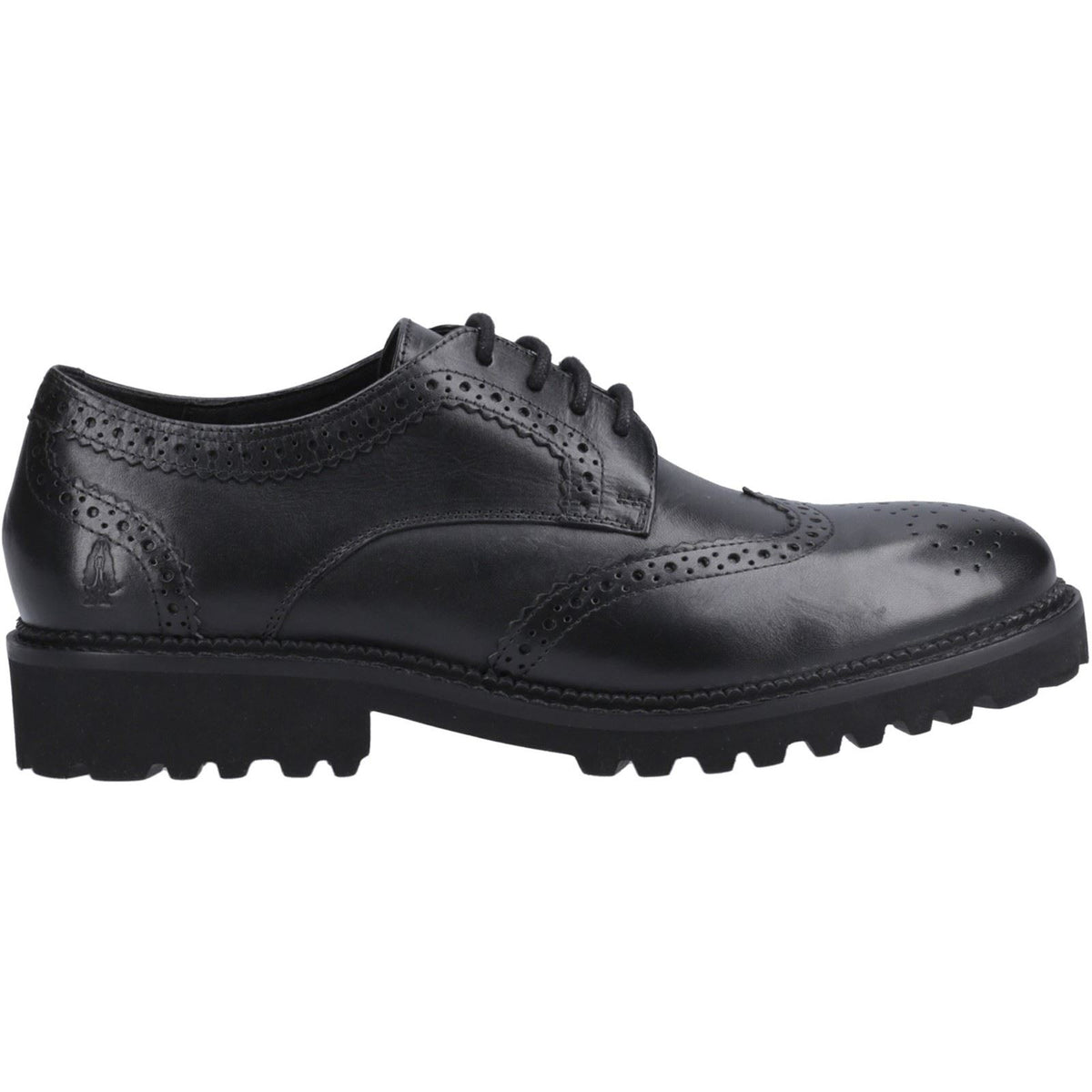 Hush Puppies Gabi Lace Up Leather Girl's Black Brogues