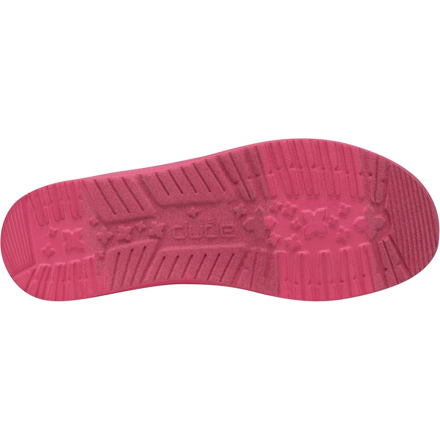 HEYDUDE Wendy Funk Mono Polyester Women's Electric Pink Moccasins Shoes