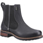 Cotswold Notgrove Leather Women's Black Flat Chelsea Boots
