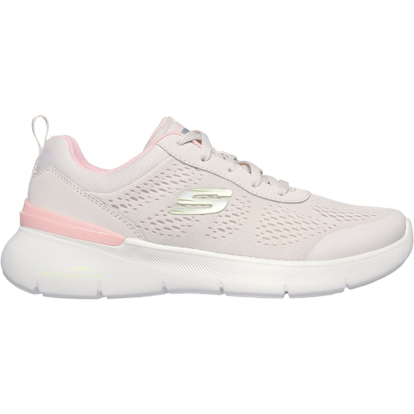 Skechers Women's Skech-Air Dynamight 2.0 New Heights Shoe in Natural/Pink