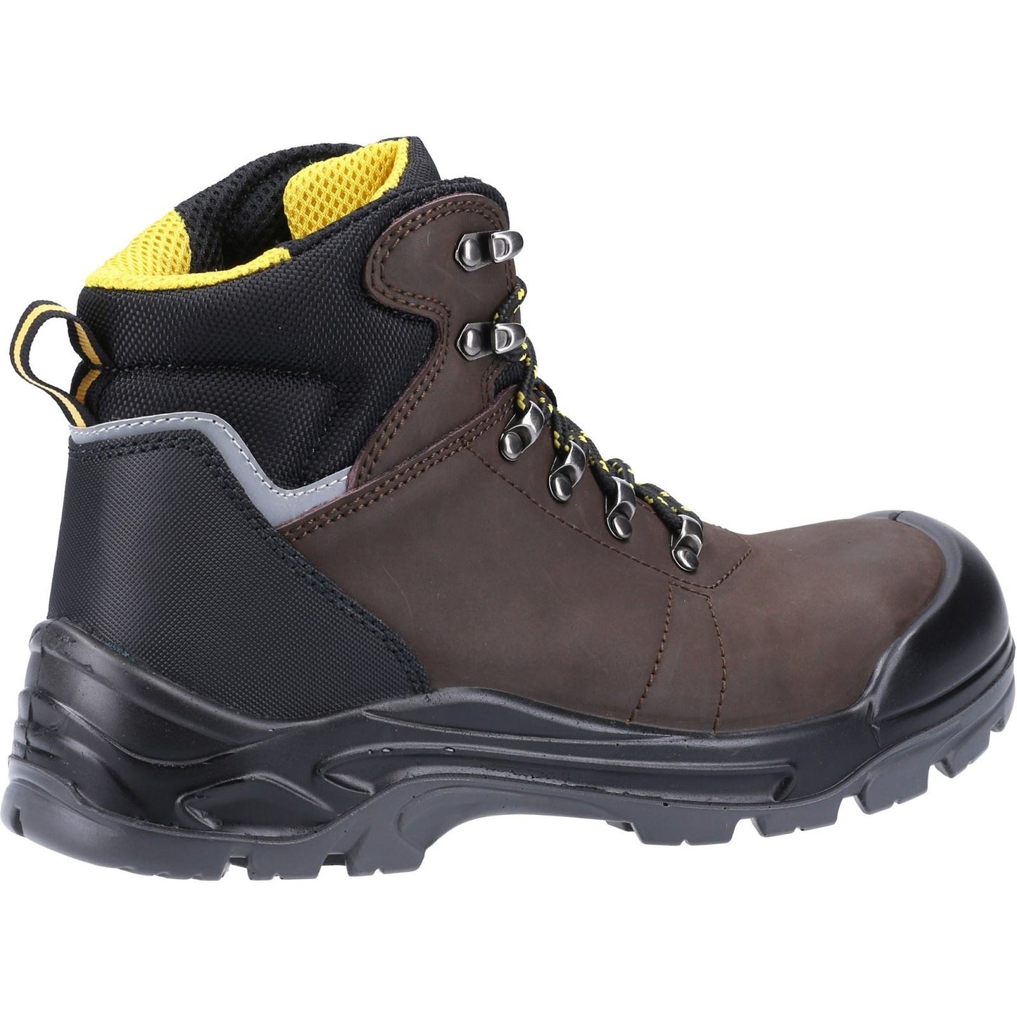 Amblers Safety Men's AS203 Laymore Water Resistant Leather Safety Boot in Brown