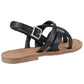 Hush Puppies Hope Leather Women's Black Sandals