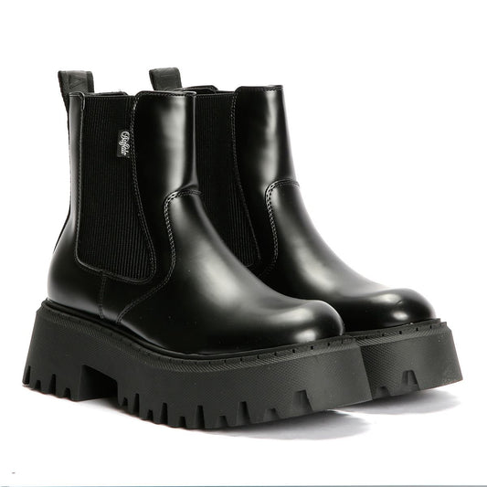 Buffalo Aspen Chelsea Women's Black Boots