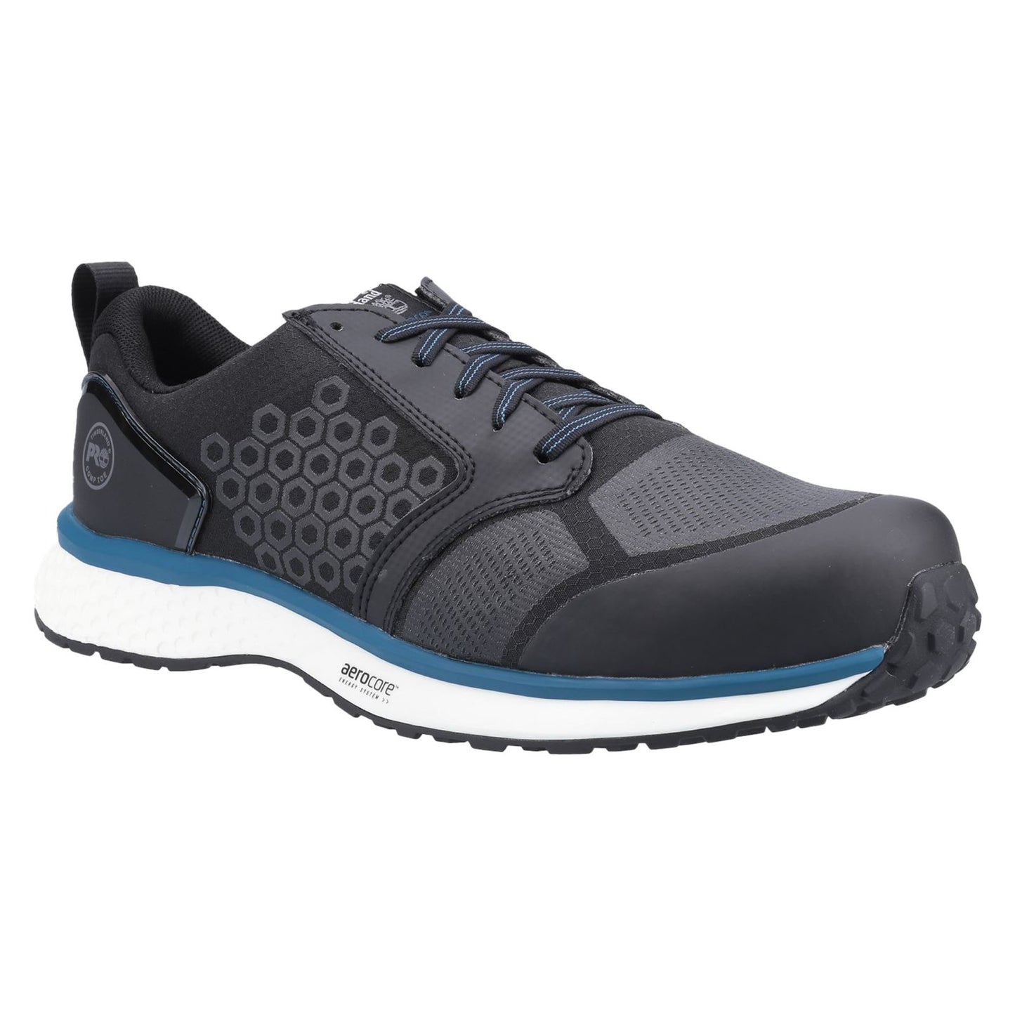 Timberland Pro Men's Reaxion Composite Safety Trainer in Black/Blue
