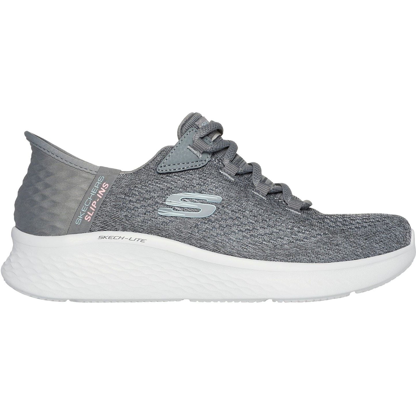 Skechers Women's Skech-Lite Pro Natural Trainer in Grey/Multi