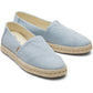 TOMS Alpargata Rope 2.0 Textile Women's Light Blue Espadrilles