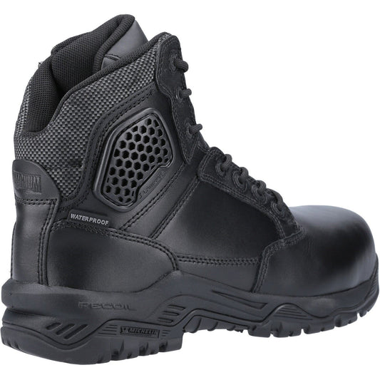 Magnum Strike Force 6.0 Side-Zip CT CP WP Uniform Safety Boot in Black