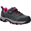 Hi-Tec Blackout Low Synthetic Soft Shell Junior Dark Forest/India Ink/Pink Trainers