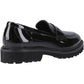 Hush Puppies Grazia Patent Leather Youth Black Loafers