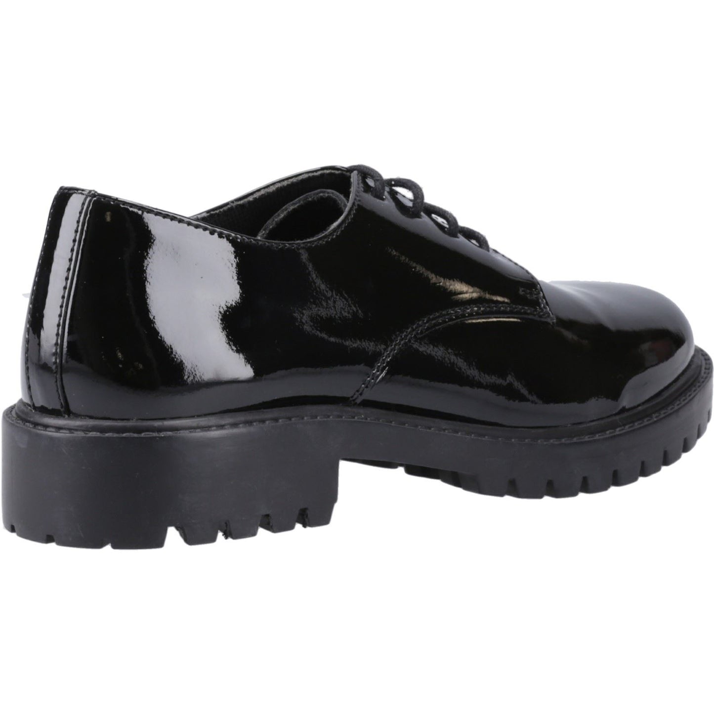 Hush Puppies Aubrey Leather Black Derby Shoes