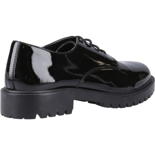 Hush Puppies Aubrey Leather Black Derby Shoes