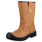 Amblers Safety FS142 Water Resistant Pull On Safety Rigger Boot in Tan