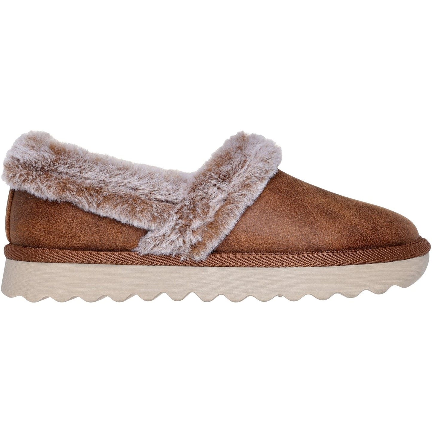 Skechers Cozy Up Polyester Women's Chestnut Slippers