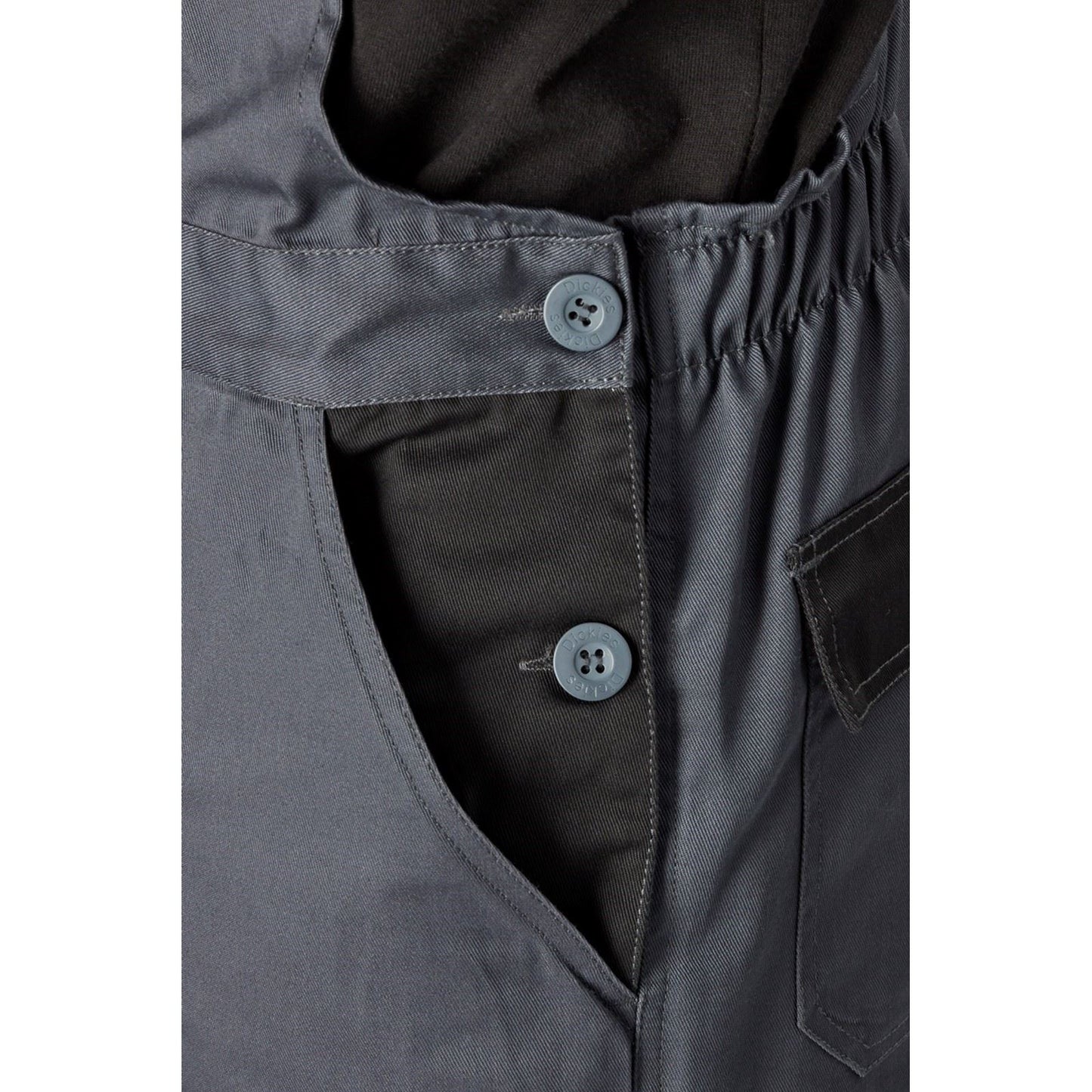 Dickies Men's Everyday Bib and Brace in Slate Grey/Black