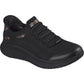 Skechers BOBS Sport Squad 4 Dire Step Polyester Women's Black Trainers