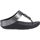 Fitflop Halo Polyurethane Women's Pewter Black Sandals