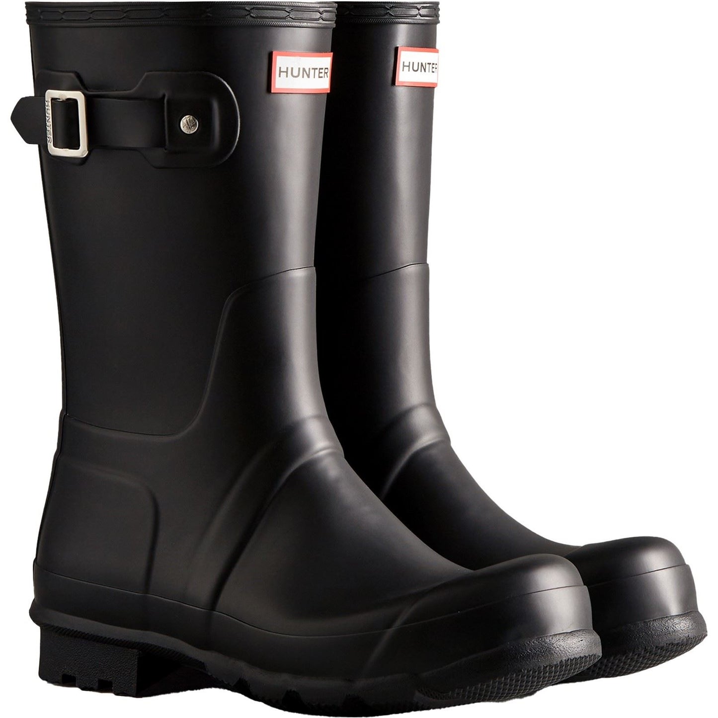Hunter Men's Original Short Wellington Boots in Black