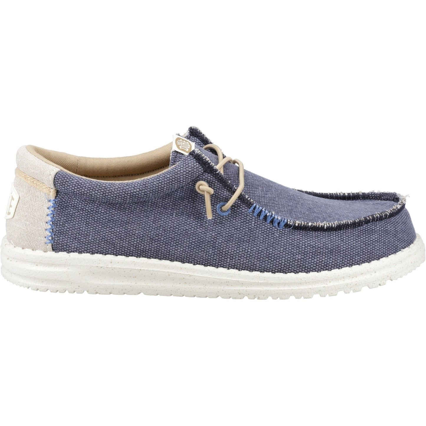 HEYDUDE Men's Wally Coastline Jute Shoe in Navy