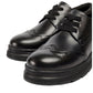 Pod Fiona Smooth Leather Youth Black Brogues