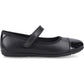 Hush Puppies Lottie Ballerina Jnr Leather Girl's Black Shoes